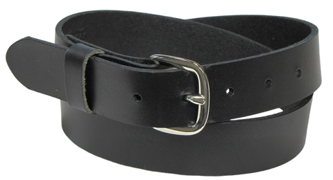 M114  1 1/4" Plain Black Belt